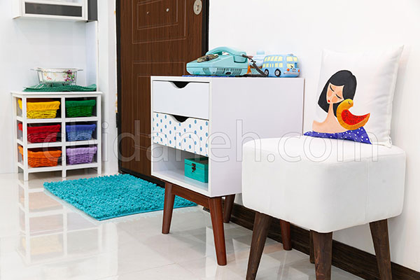 دکوراسیون آبی و سفید، خانه امیر و زهرا پر از آرامش است!