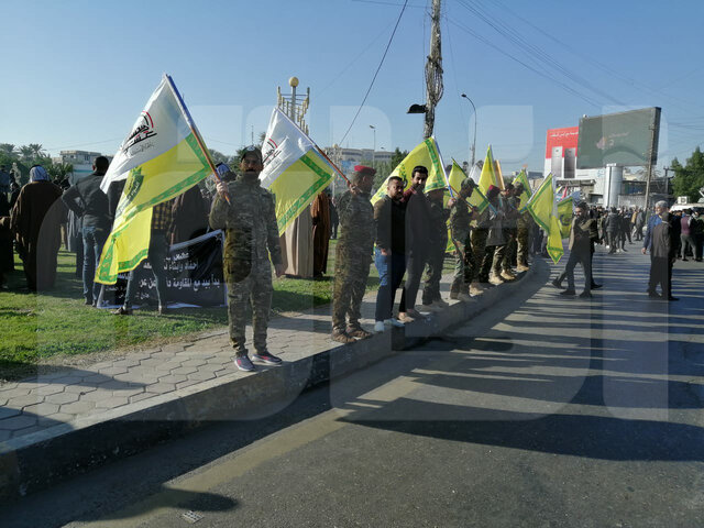 مراسم تشییع پیکر سردار سلیمانی و ابومهدی المهندس در بغداد آغاز شد