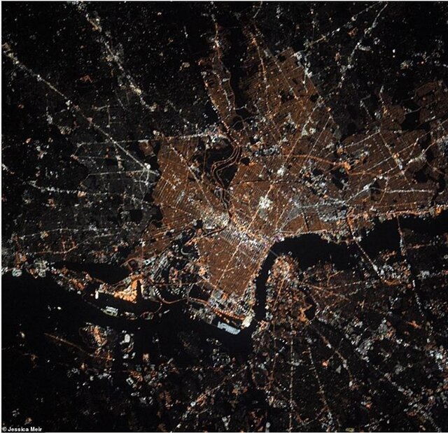 تماشای شهرهای مختلف آمریکا از فضا