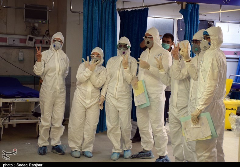 گزارش تصویری از بخش قرنطینه بیماران کرونایی در بیمارستان امام رضا(ع) تبریز