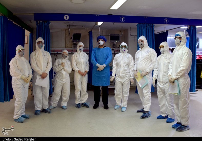 گزارش تصویری از بخش قرنطینه بیماران کرونایی در بیمارستان امام رضا(ع) تبریز