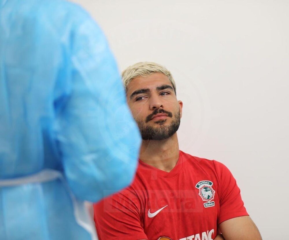 تصویری از تست کرونا ستاره لژیونر ایران