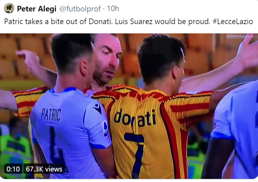 گاز گرفتن در فوتبال گاز گرفتن در فوتبال