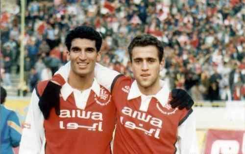 هاشمی‌نسب و علی کریمی پیش از آن انتقال جنجالی/عکس