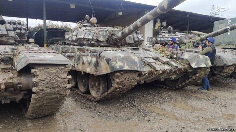 غنایم جنگی ارتش جمهوری آذربایجان در نُهمین روز جنگ قره‌باغ/ عکس