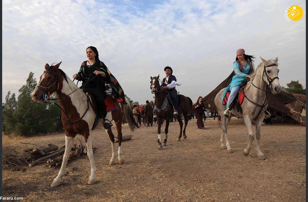 دختران سوارکار در جشنواره کردستان عراق/ عکس
