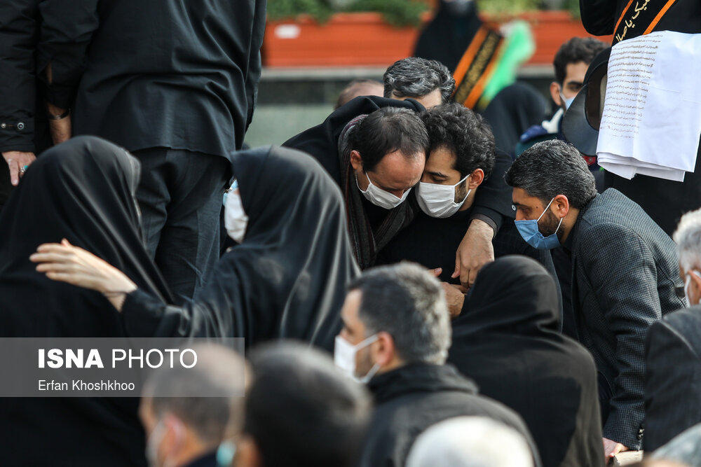 مراسم تشییع و خاکسپاری شهید فخری‌زاده