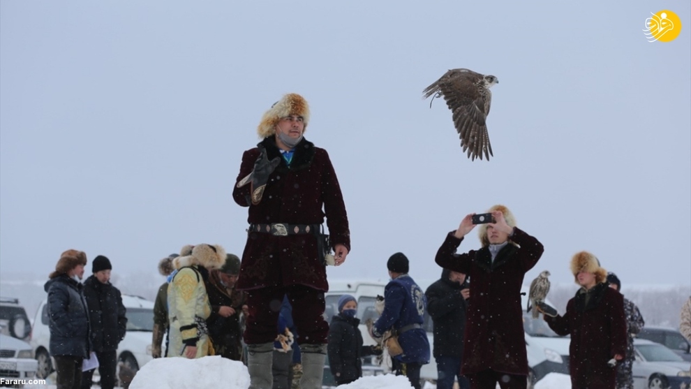 مسابقه شکار با عقاب در قزاقستان/ عکس‌ها