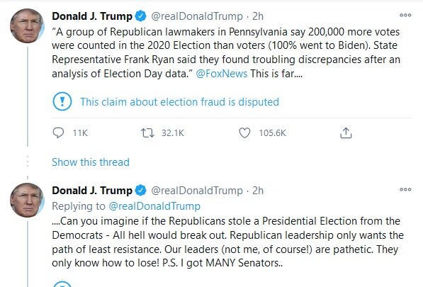 ترامپ: جمهوری‌خواهان رقت‌انگیز هستند و فقط باخت را بلدند