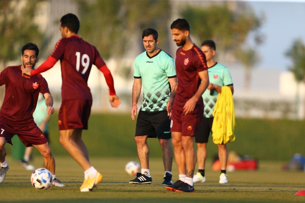 تصاویری از تمرین تیم فوتبال پرسپولیس برای حضور در فینال آسیا