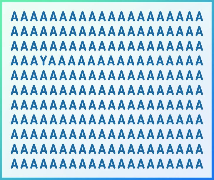 معما: حرف متفاوت را در این تصاویر پیدا کنید