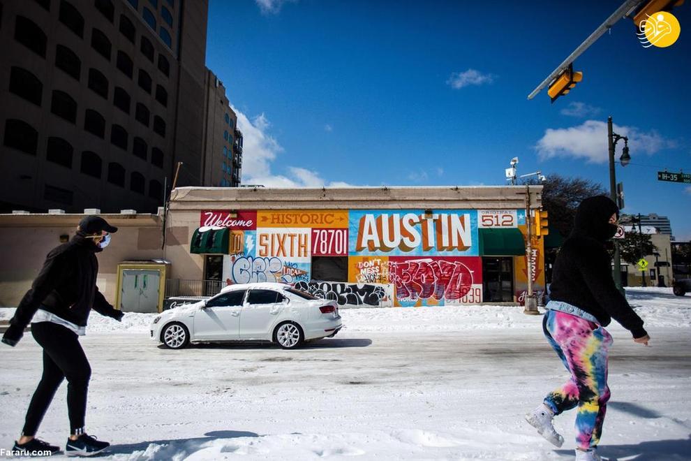 تگزاس یخ زد!/ تصاویر