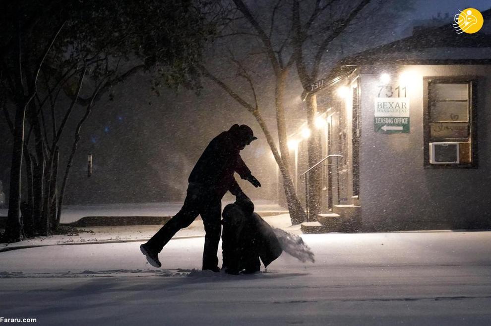 تگزاس یخ زد!/ تصاویر