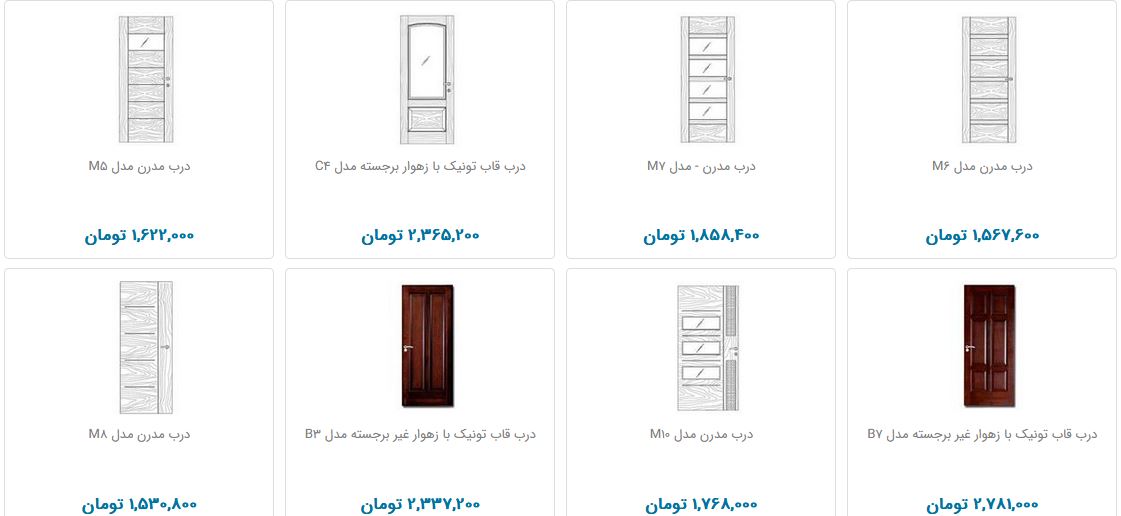 قیمت درب در بازار