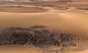تجربه یلدای کویری در مثلث برمودای ایران/ عکس