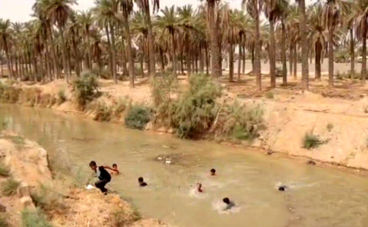 تحقق وعده استاندار خوزستان؛ آب به نخلستان های خنافره شادگان رسید