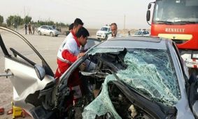 تصادف هولناک در اتوبان ساوه/ ویدئو