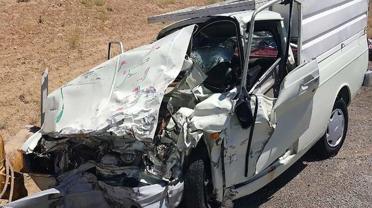 رانندگی مرگبار پسر 12 ساله با وانت در جاده رزن