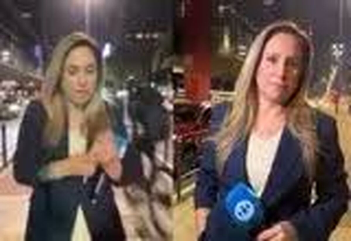 سرقت نافرجام موبایل خانم خبرنگار در حین آماده‌سازی گزارش زنده/ ویدئو 