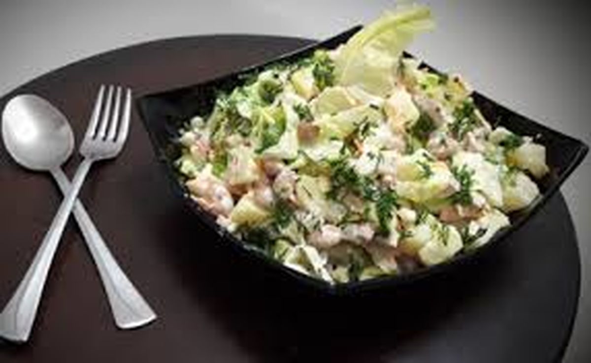 سالاد لوبیا چیتی با مرغ؛ یک سالاد پروتئینی و پر انرژی