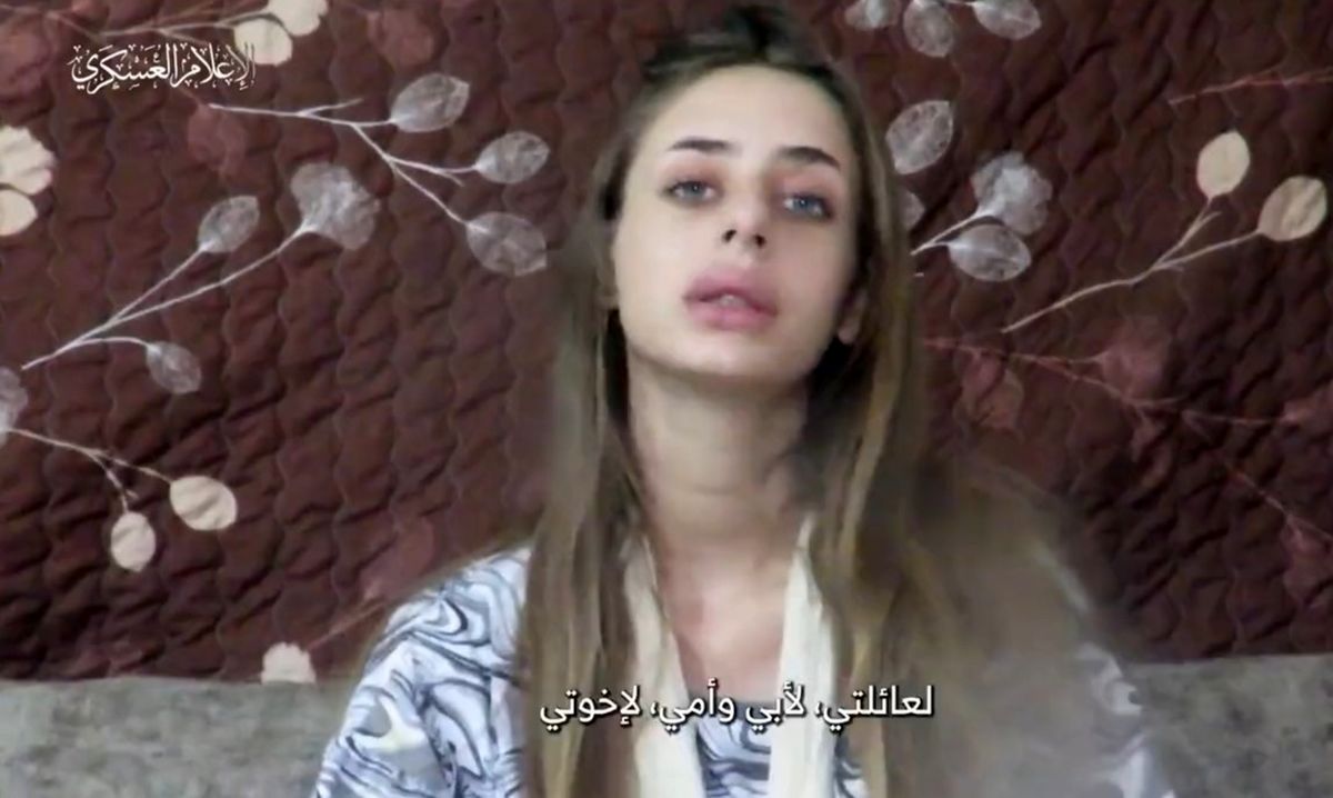 حماس ویدئویی از یک دختر اسیر شده اسرائیلی منتشر کرد

