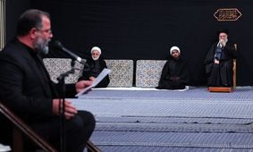 دومین شب مراسم عزاداری شهادت حضرت فاطمه(س) با حضور رهبر معظم انقلاب/ ویدئو