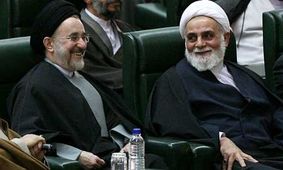 دیدار سیدمحمد خاتمی با ناطق نوری/ عکس