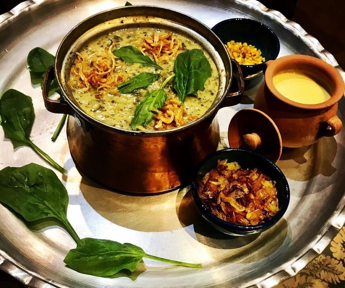 آش اسفناج خوشمزه برای شب های سرد زمستان