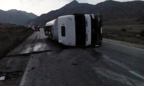 واژگونی تانکر حامل سوخت نفت در کمربندی شرقی