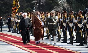 روحانی از امیر قطر استقبال کرد