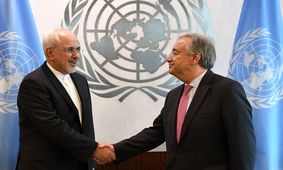 ظریف با گوترش درباره تحریم‌ها گفت‌وگو کرد