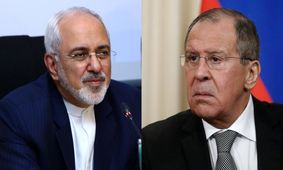 دست دادن کرونایی ظریف و لاوروف در مسکو