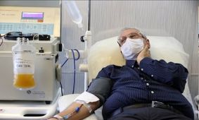 اهدای پلاسمای خون از سوی ربیعی پس از بهبود کرونا