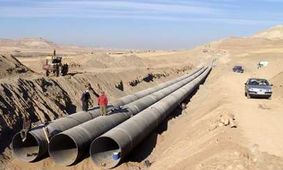 بهره برداری از فاز 1 و 2 خط انتقال آب از خلیج فارس در سال جاری