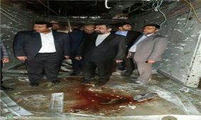 بازدید محسن رضایی از محل حادثه تروریستی در مجلس