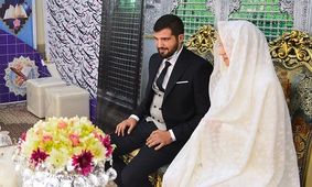 عقد زوج مسلمان لبنانی و اوکراینی در حرم حضرت عبدالعظیم