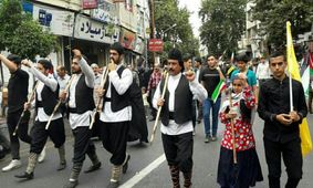 حضور اقوام مختلف در راهپیمایی روز قدس