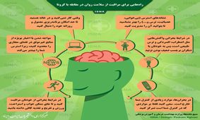 راه‌هایی برای مراقبت از سلامت روان در مقابله با کرونا/ اینفوگرافیک