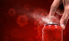 تمام ذرات کرونای جهان در یک قوطی نوشابه!