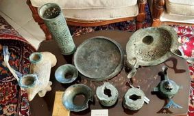 کشف اشیای سه هزار ساله در یک انبار دارو