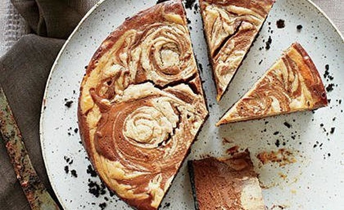 طرز تهیه چیز کیک کره بادام زمینی