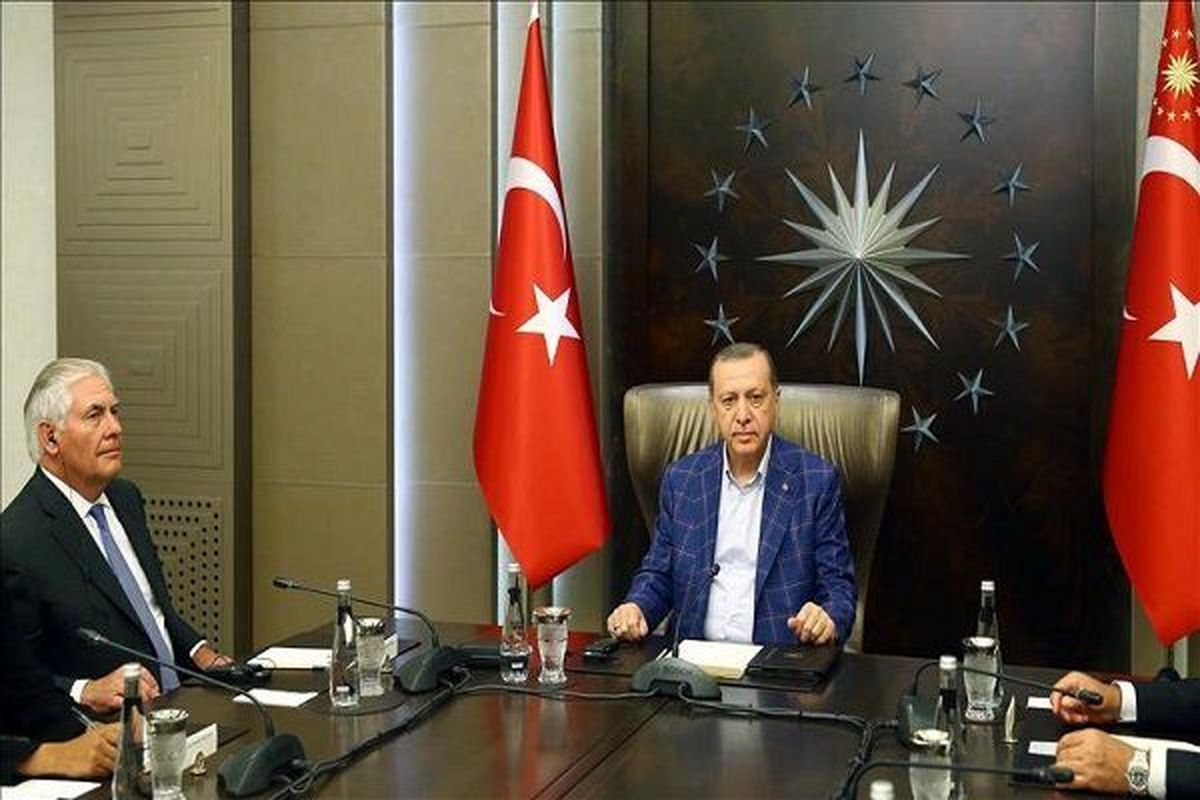 دیدار ۳.۵ وزیر خارجه آمریکا و‌ اردوغان برگزار شد/هنوز محتوی جلسه معلوم نشده است