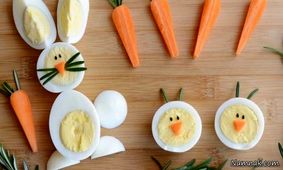 طرز تهیه تخم مرغ آبپز شبیه ۴ حیوان دوست داشتنی