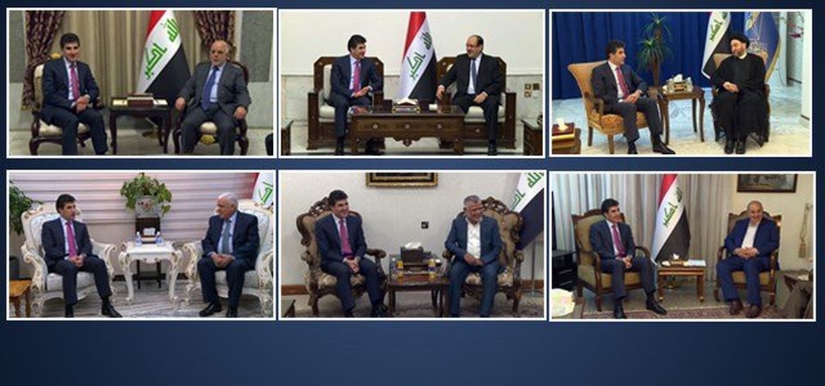 آینده سیاسی عراق موضوع دیدارهای نیچروان بارزانی در بغداد