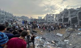 آتش‌سوزی در مرکز اسکان آوارگان در غزه/ دستور وزیر اسرائیلی؛ اسرای حماس را در زیرزمین حبس کنید/ ویدئو