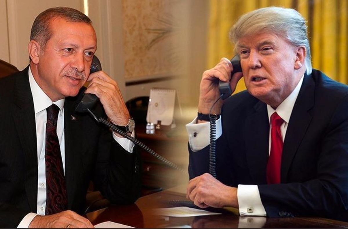 تماس اردوغان با ترامپ | تشویق ترامپ به توافق از سوی اردوغان