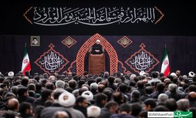 تصاویری از عزاداری شب هشتم محرم در حسینیه امام خمینی(ره)