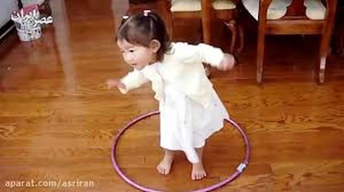 ورزش دیدنی بچه ها با حلقه لاغری