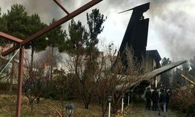 اعزام بالگرد هلال احمر به محل سقوط هواپیمای باری