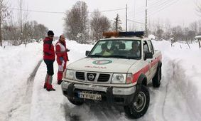 امدادرسانی به حادثه‎دیدگان برف و کولاک الیگودرز